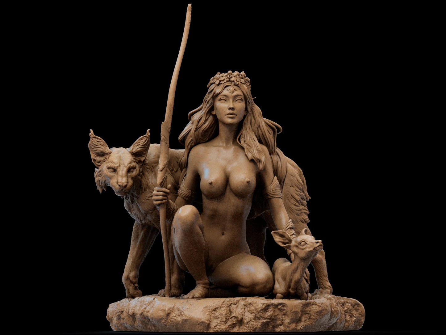 Artemis - Greek Goddess (Nude Version)