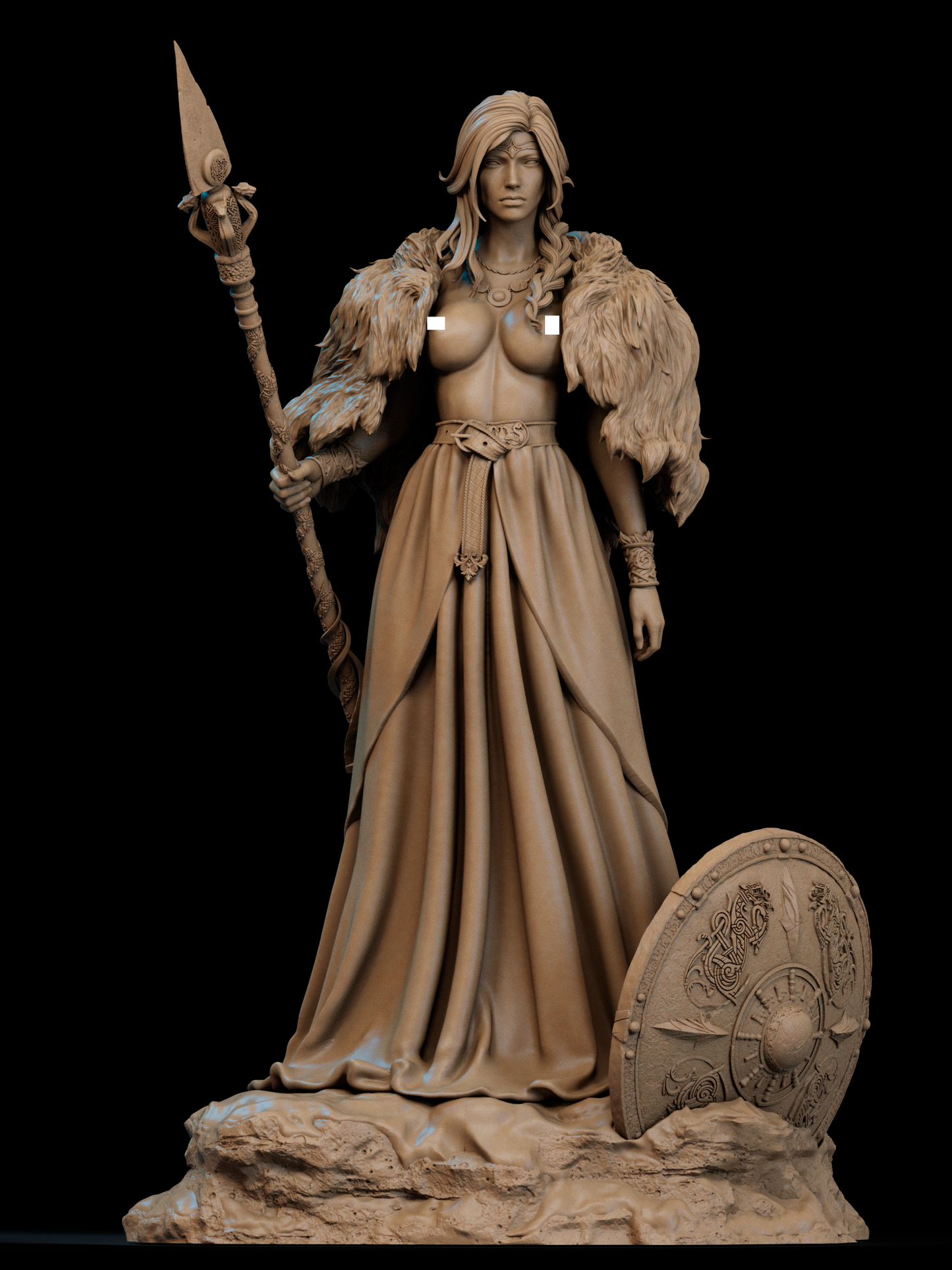 Freyja - Norse Goddess of Love and War (Nude Version)